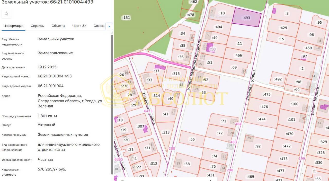 Зелёная, 10 Региональный центр недвижимости АБСОЛЮТ 195297